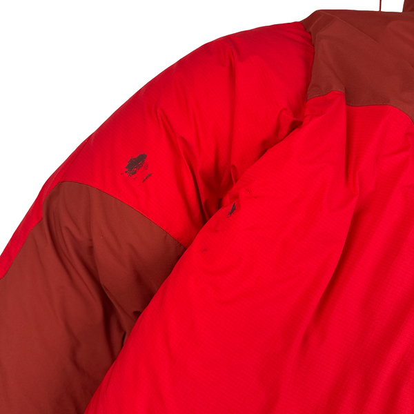 North Face Red Summit Series UIAA Hyvent Alpha Down Hooded Puffer Jacket - Medium