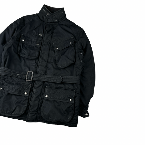 Ralph Lauren Black Quilted Multi Pocket Heavyweight  Field Jacket - Medium