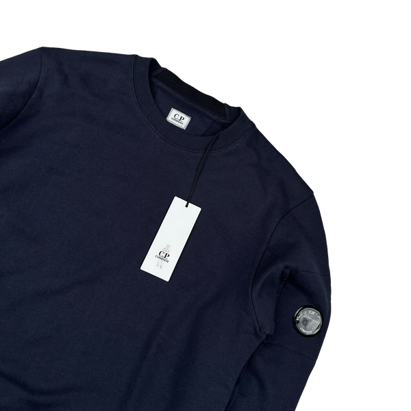 CP Company Navy Cotton Lens Viewer Crewneck - Medium