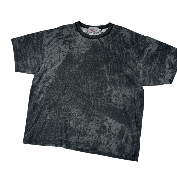 Stone Island x Supreme 2023 Grey Spiderweb T Shirt - XL