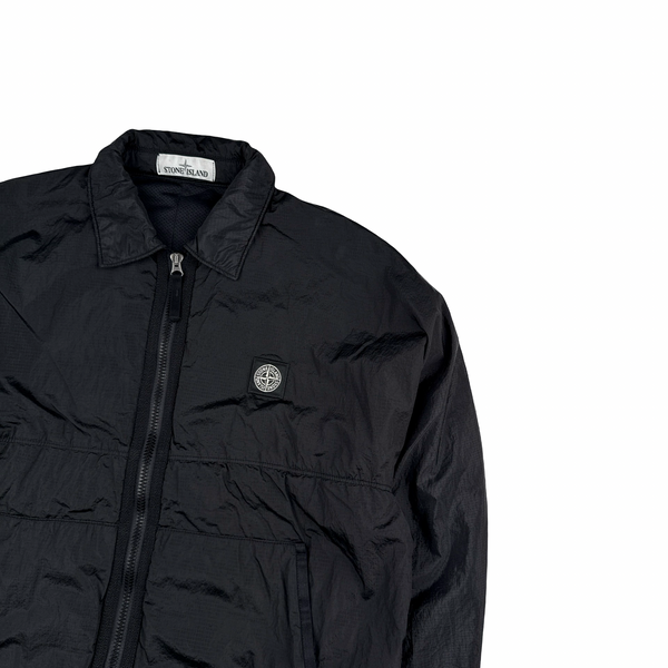 Stone Island Black Padded Nylon Metal Jacket - Small