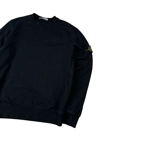 Stone Island 2023 Black Crewneck Sweatshirt - Medium