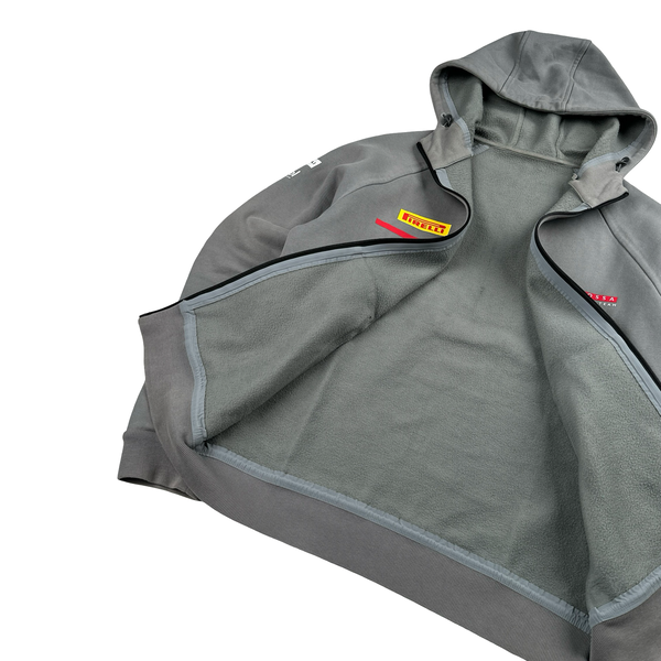 Prada Luna Rossa 37th Americas Cup Barcelona Spellout Zipped Hoodie - Medium