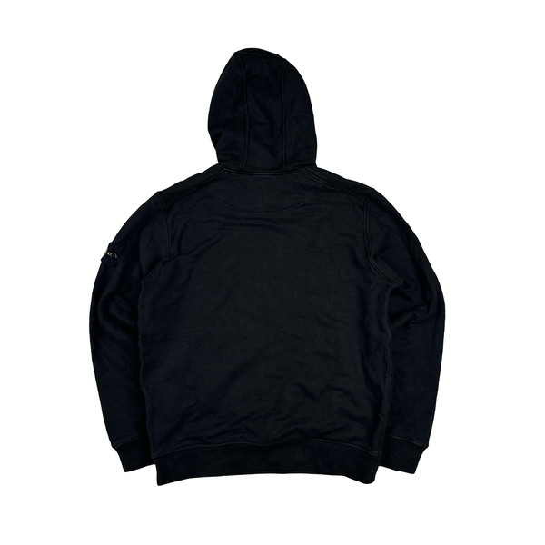 Stone Island 2022 Black Pullover Cotton Hoodie - XL
