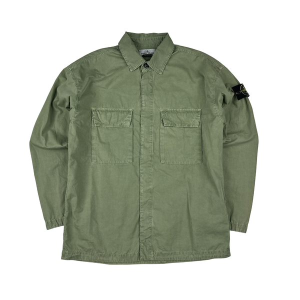 Stone Island 2023 Green Cotton Overshirt - Small – Mat's Island