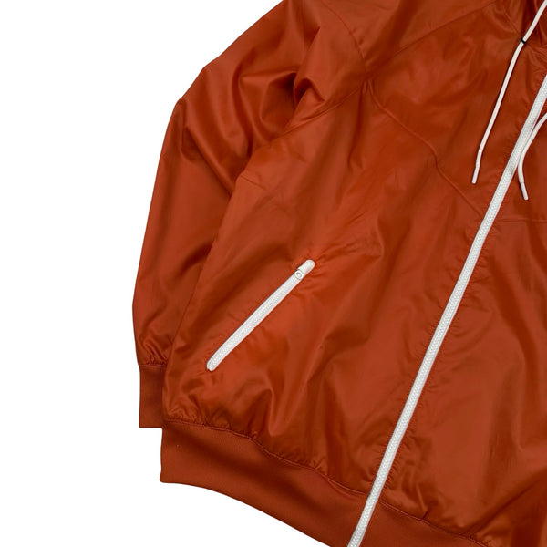 Nike Orange Lightweight Windrunner Hooded Zipped Jacket - Small