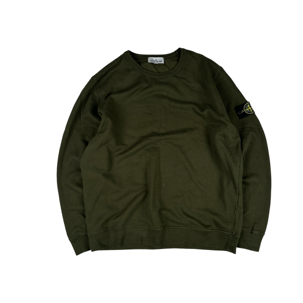 Stone Island 2023 Dark Green Crewneck Jumper - XXL