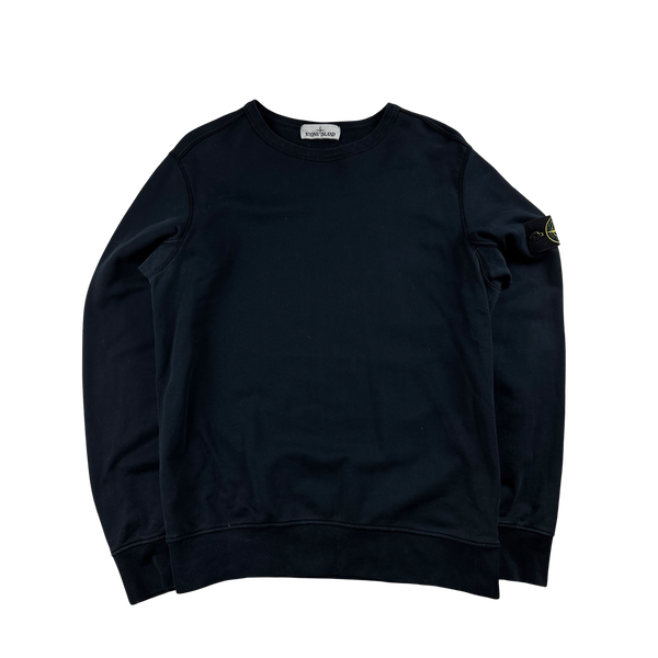 Stone Island 2019 Navy Cotton Crewneck Sweatshirt - Large