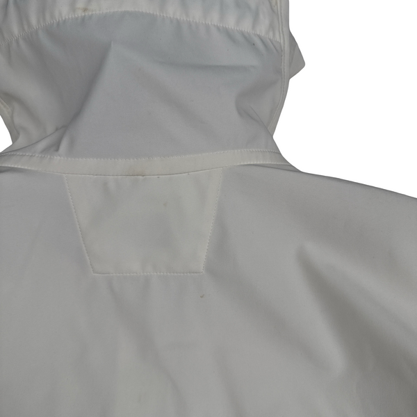 CP Company White Soft Shell R Goggle Hooded Zipped Jacket - 3XL