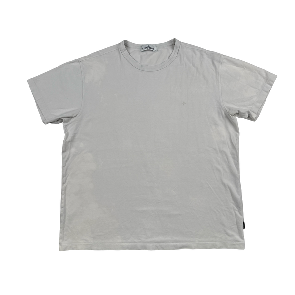 Stone Island White Stellina Compass Cotton T-Shirt - 3XL