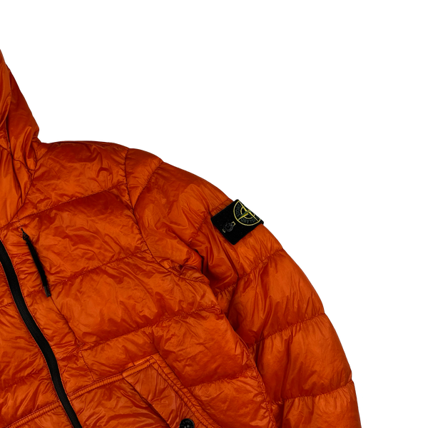Stone Island 2015 Red Garment Dyed Puffer Jacket - Medium