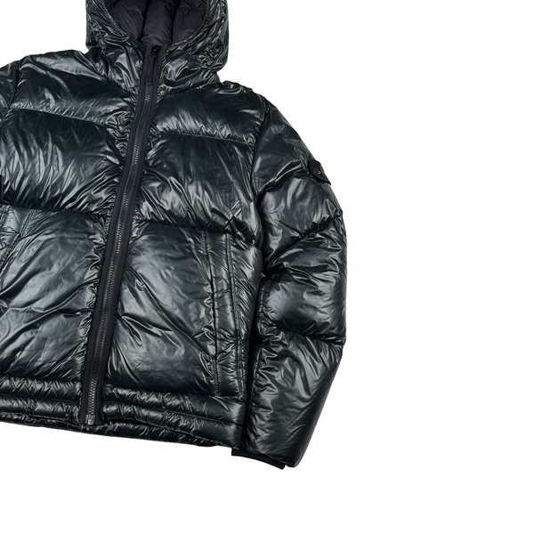 Stone Island 2017 Dark Green Pertex Quantum Y Down Puffer Jacket - Large