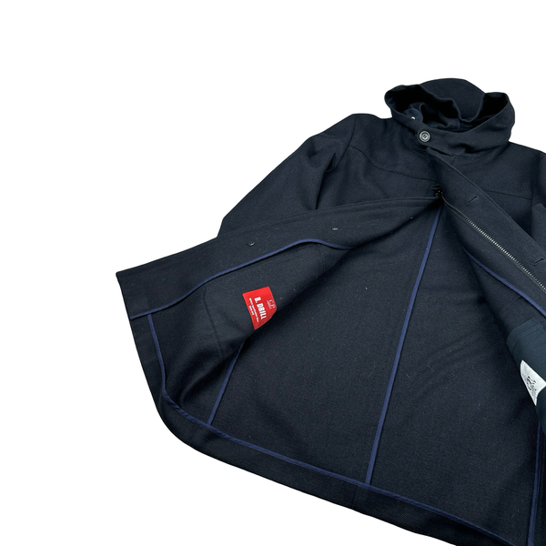 Cp Company B Drill Navy Front Pockets Buttoned Jacket - Large