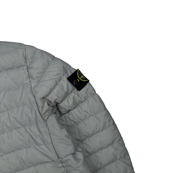 Stone Island 2021 Grey 0-Cotton R Nylon Tela Puffer Jacket - XL