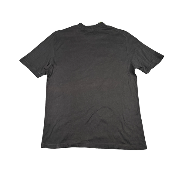 Stone Island Vintage 2002 Dark Grey Neon Spellout T Shirt - XXL