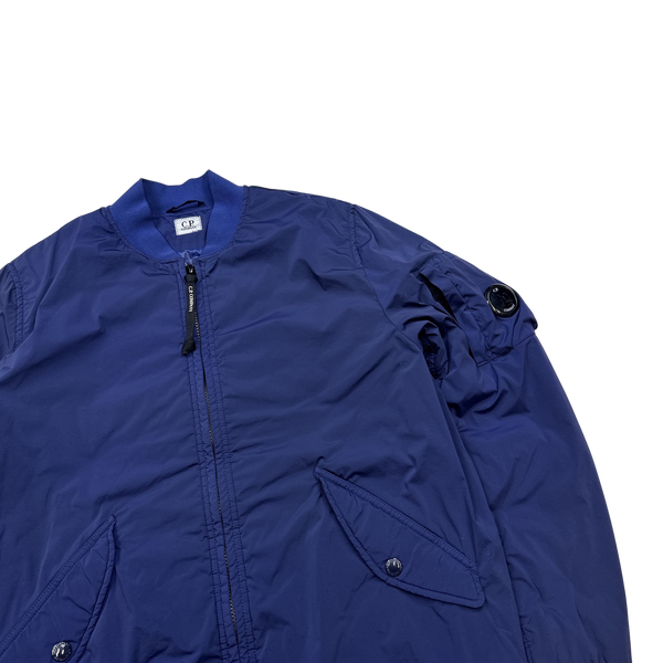 CP Company Navy Nycra Quilted Jacket - XL