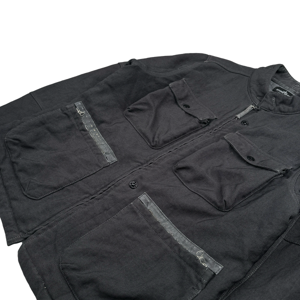 Stone Island 2015 Charcoal Cotton Blend Shadow Project Jacket - Large