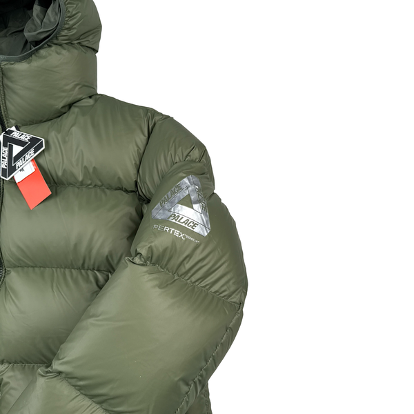 Palace 2024 Green Pertex Down Filled Blue Balaclava Puffer Jacket - Large