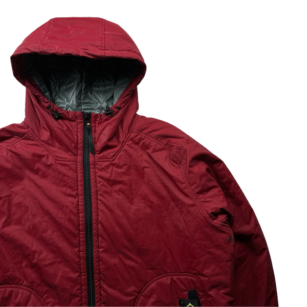 Ma Strum Red Quilted Padded Zipped Jacket - 4XL