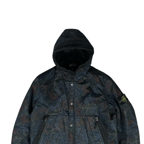 Stone Island Raso Gommato 2013 Camo Print OVD Jacket - XL