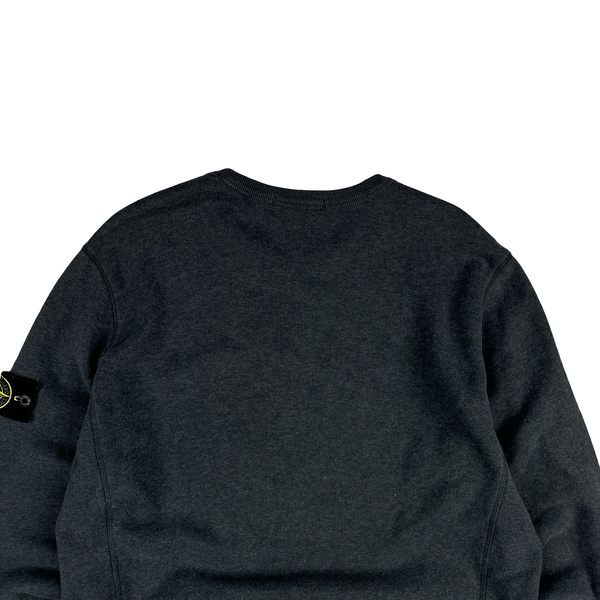 Stone Island 2017 Dark Grey Cotton Crewneck Sweatshirt - Large