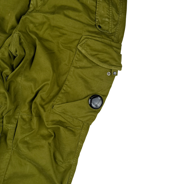 CP Company Green Loose Fit Lens Viewer Cargos - XL