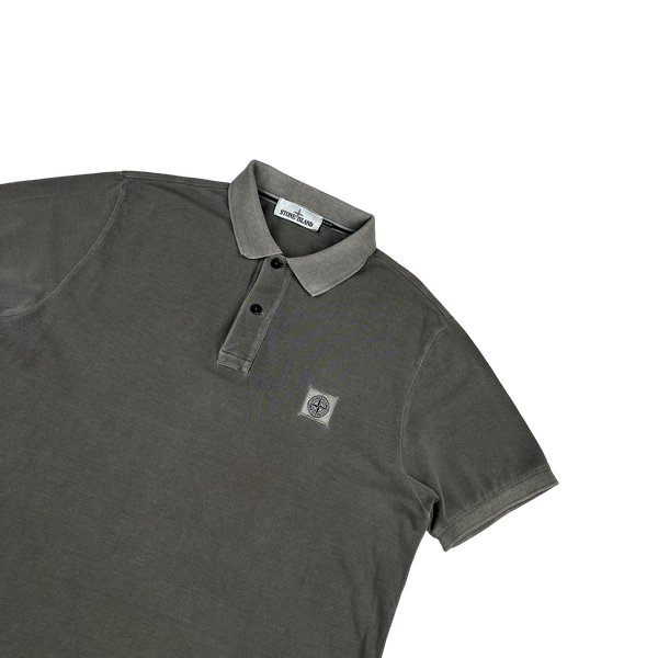 Stone Island 2016 Grey Slim Fit Polo Shirt - XXL