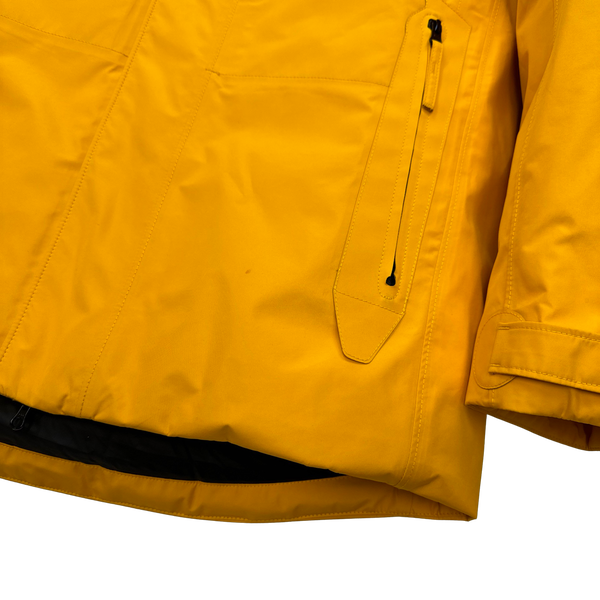 Stone Island Yellow 3L Goretex Puffer In Recycled Polyester Down - Medium