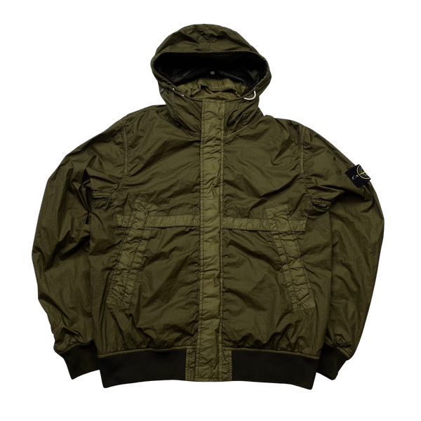 Stone island membrana jacket khaki discount