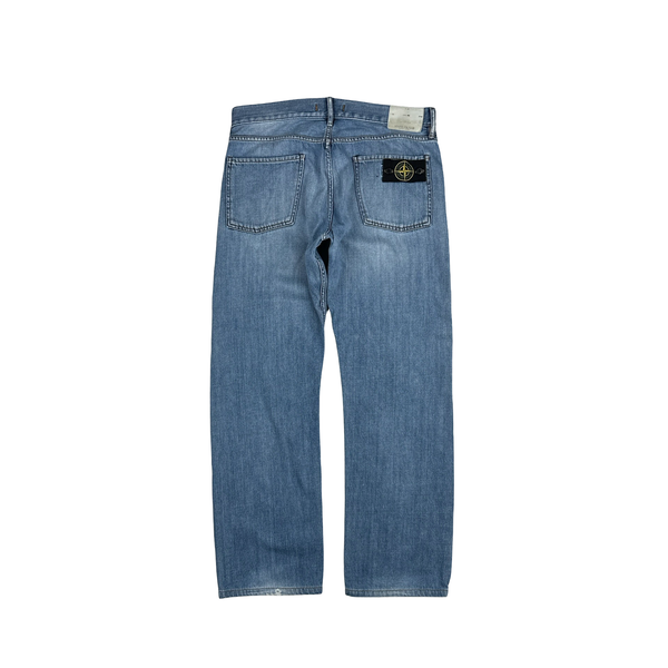 Stone Island 2010 Blue Mid Wash Regular Fit Denim Jeans - 34"