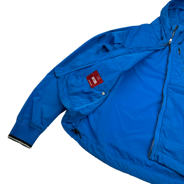 CP Company Blue Nycra Hooded Jacket - XL