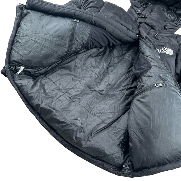North Face Black Himalayan Summit Series 800 Down Hooded Puffer Jacket - Small