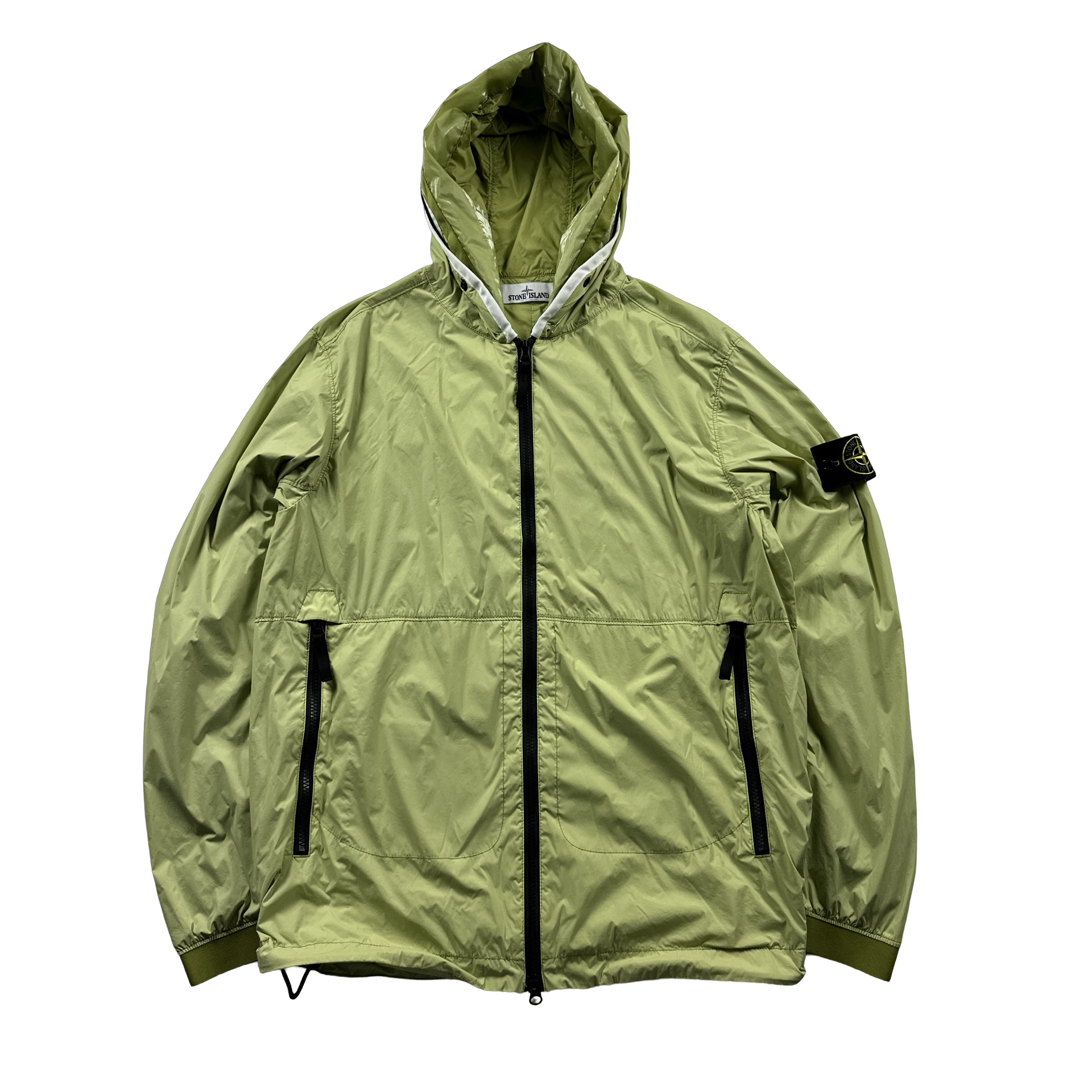 Stone Island Lime Nylon Skin Touch TC Jacket - Medium