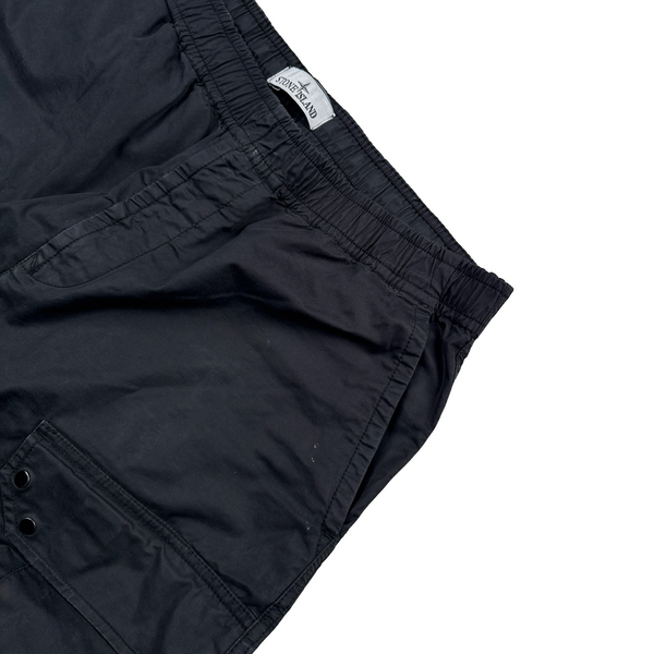Stone Island 2019 Black Cotton Cargo Trousers - 34"