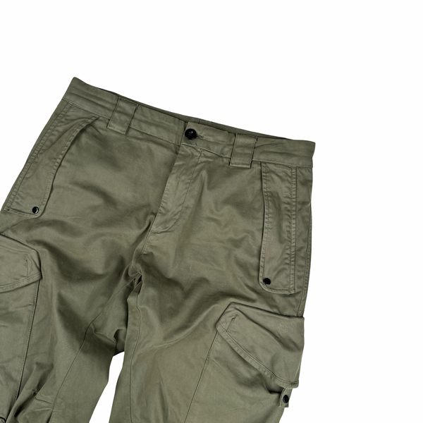 CP Company Green Ergonomic Fit Cargo Trousers - Medium