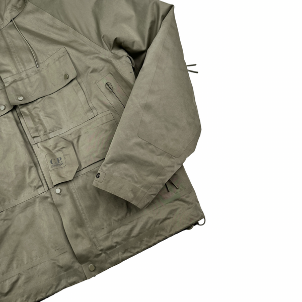 CP Company Khaki Removable DD Lined Dynatec Metropolis Jacket - Small