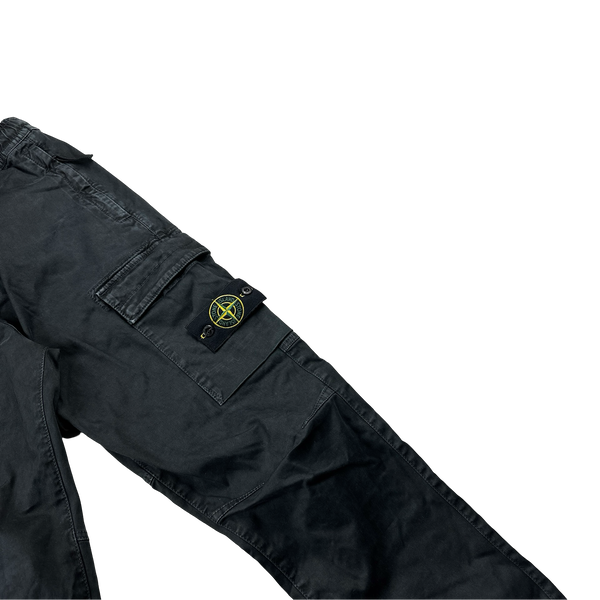 Stone Island 2023 RE T Charcoal Cargo Trousers - 30"