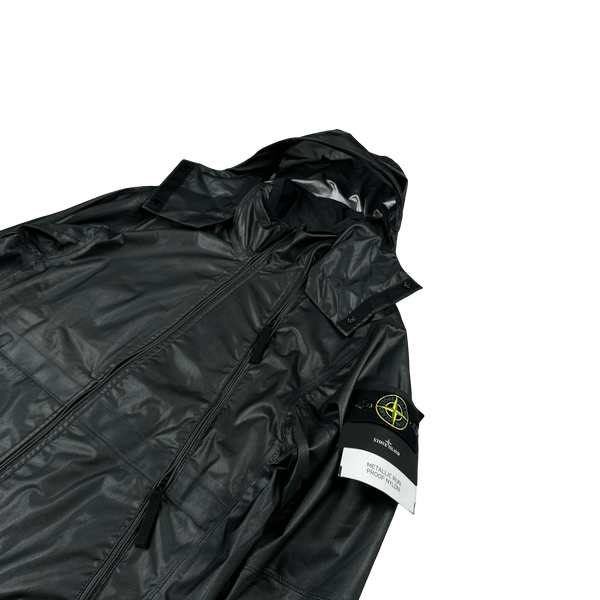 Stone Island 2024 Metallic Run Proof Nylon Mesh Hooded Jacket - Small