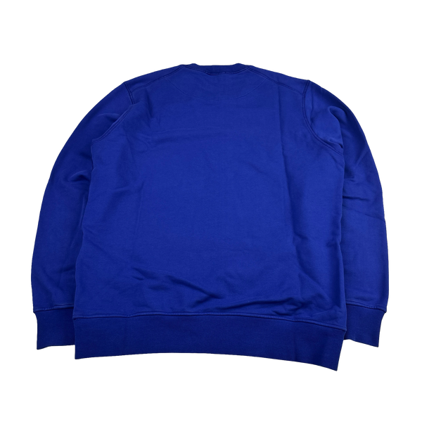 Stone Island 2022 Blue Cotton Spellout Crewneck Sweatshirt - XL