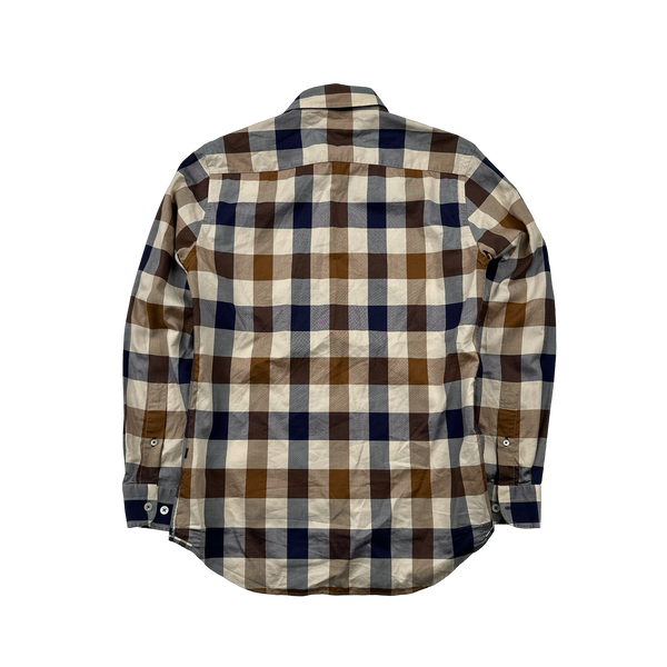 Aquascutum Classic Jumbo Checked Buttoned Shirt - Small
