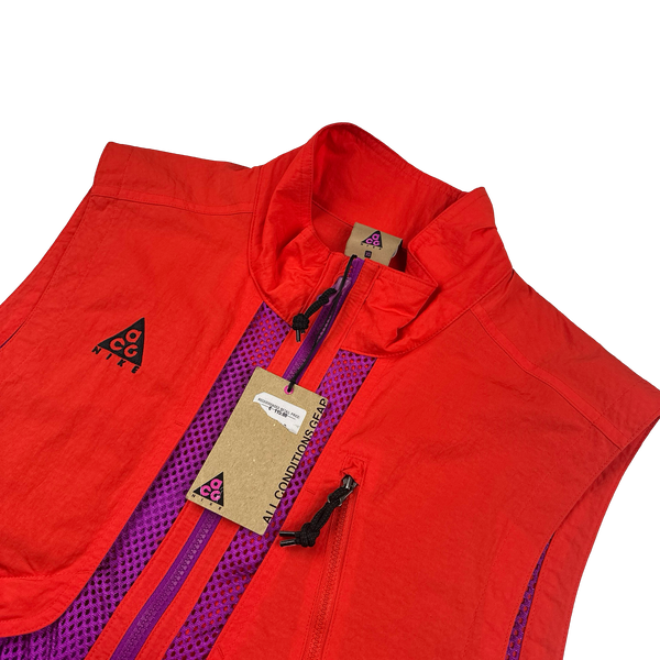 ACG Mesh Colour Block Waterproof Mesh Panel Gilet - Small
