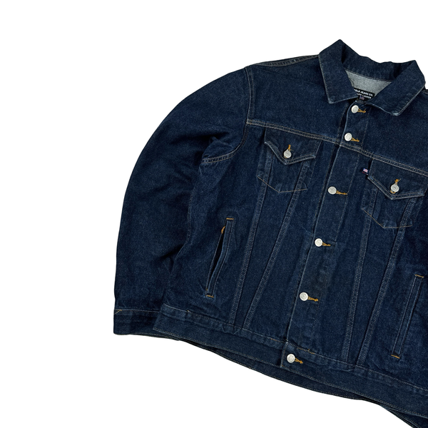Ralph Lauren Polo Jeans Heavyweight Dark Wash Denim Jacket - Large