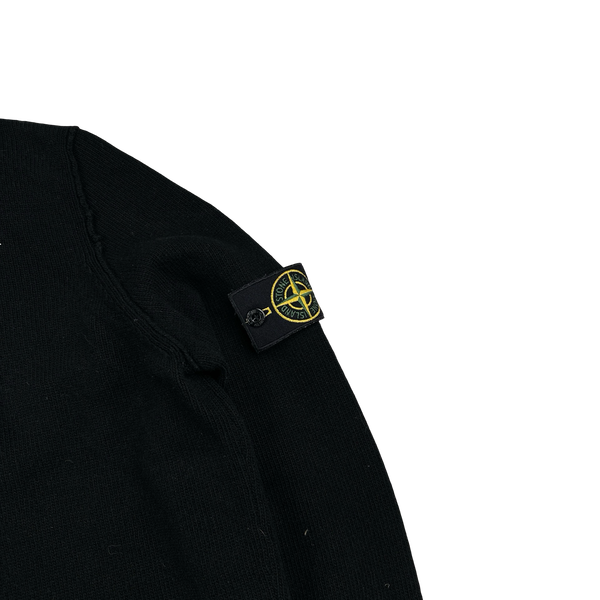 Stone Island 2009 Black Wool Pullover Knit - Medium