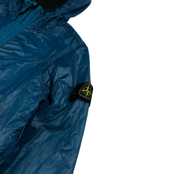 Stone Island 2017 Blue Quantum Primaloft Hooded Jacket - Large