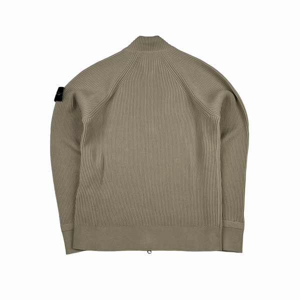 Stone Island 2024 Beige Virgin Wool Knit Jumper - Small