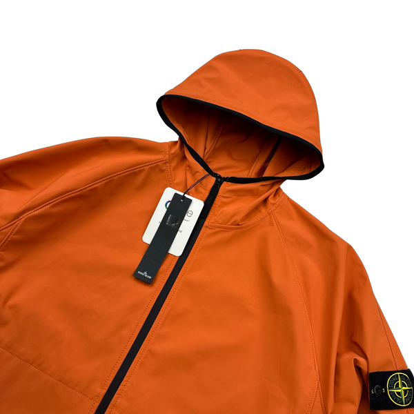 Stone Island 2023 Orange Light Soft Shell R eDye Technology Jacket - XXL