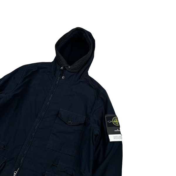 Stone Island 2022 Navy Micro Pile David TC Jacket - XL