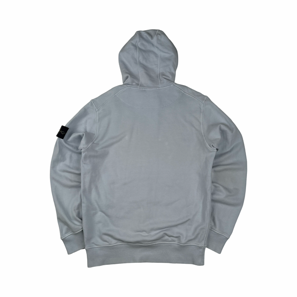 Stone Island 2024 Baby Blue Pullover Hoodie - Medium