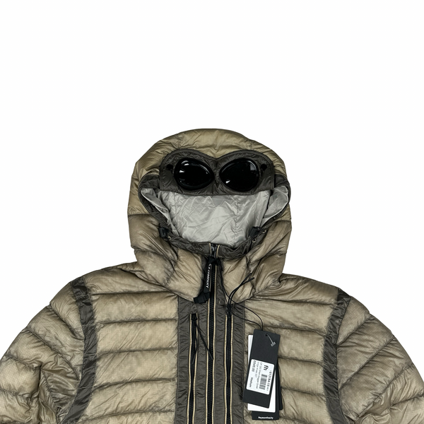 CP Company Beige DD Shell Goggle Jacket - Medium