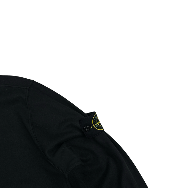 Stone Island 2022 40th Anni Black Cotton Zipped Hoodie - XL